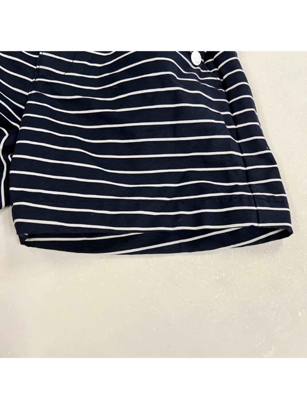Tommy Hilfiger Striped Sailor Short Navy/White Womens Buttons Size 2 - Picture 4 of 7